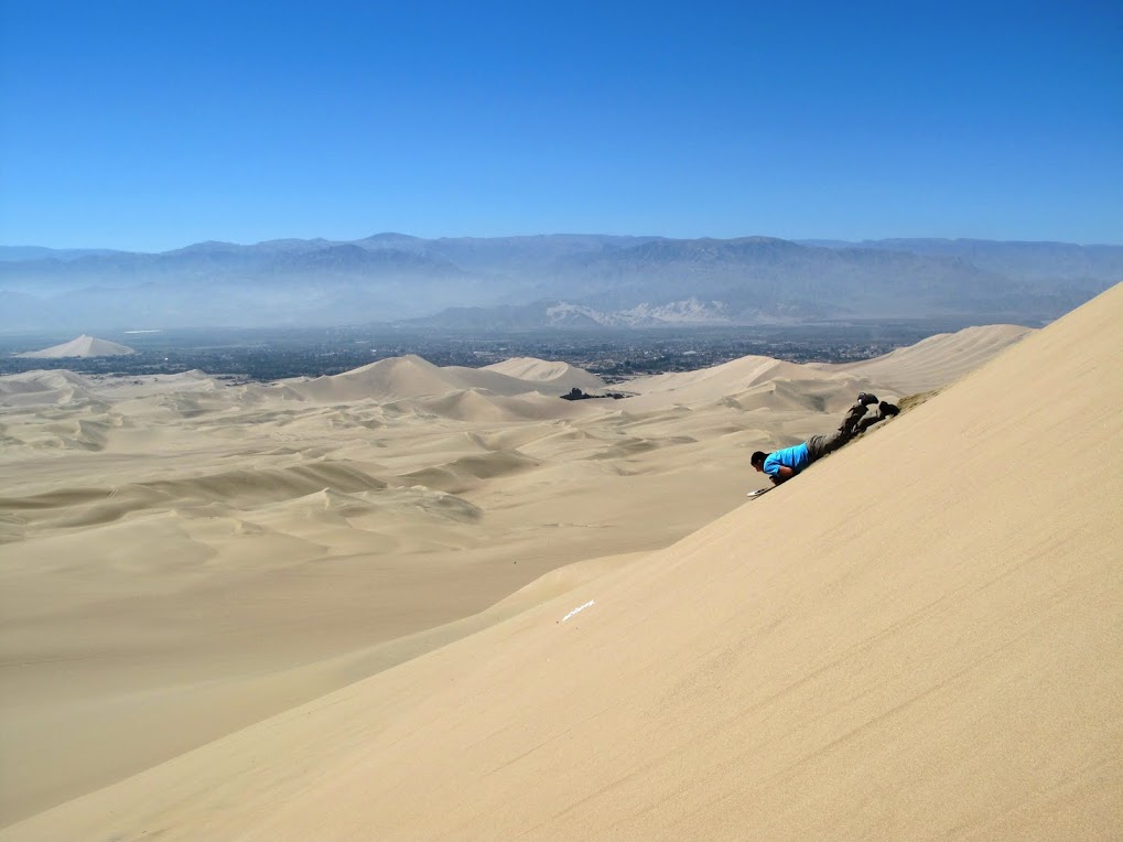 Peru sandboarding